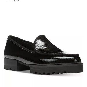 Donald Pliner Elen Loafer Black Patent Leather Size 8M